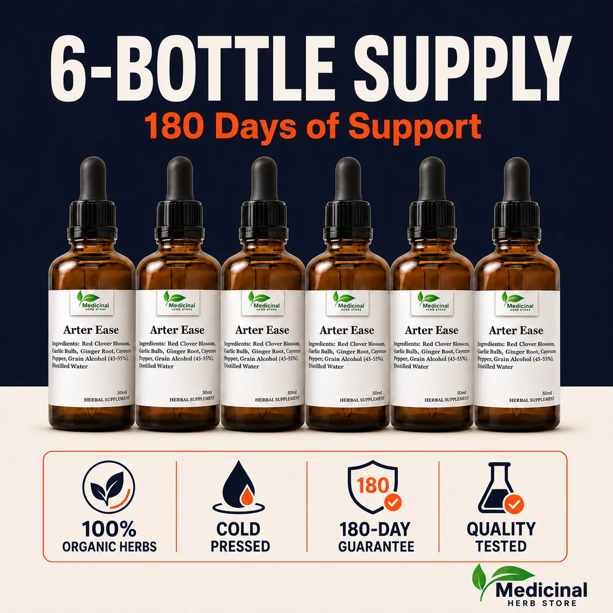 6 bottles Arter Ease